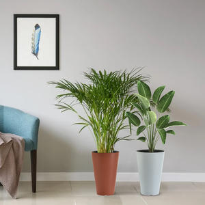 <span class=keywords><strong>Maceta</strong></span> grande de plástico dorada para uso en interiores, <span class=keywords><strong>maceta</strong></span> metálica para piso. - Product Image 3