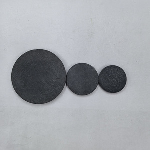 Disques en pierre Bian 50mm 40mm 33mm noirs plats pour massage, moxibustion, thérapie chauffante, équipement de fitness et de santé - Product Image 1