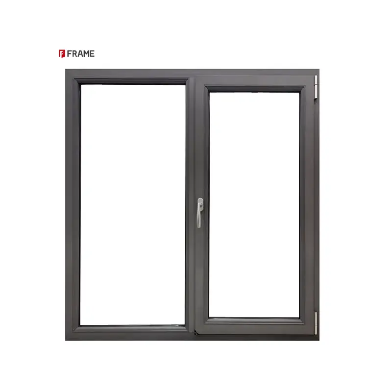 Manufacture Price new design white thermal break aluminum low e glass triple glazed casement window with mosquito net