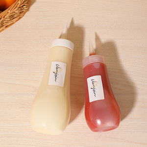 Distributeur <span class=keywords><strong>de</strong></span> ketchup et <span class=keywords><strong>de</strong></span> mayonnaise 220 ml 360 ml Bouteille vide en PE pour sauce piquante, <span class=keywords><strong>beurre</strong></span> <span class=keywords><strong>de</strong></span> <span class=keywords><strong>cacahuète</strong></span>, miel, vinaigrette, condiment - Product Image 1