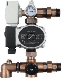 Termostática de mezclador de colector de agua Válvula de mezcla Válvula de sistema de calefacción de piso - Product Image 1