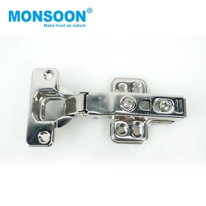 Charnières de meuble dissimulées à fermeture amortie en acier inoxydable pour portes d'armoires de cuisine, collection Monsoon Hardware - Product Image 2
