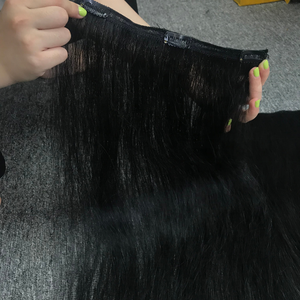 Venta al por mayor 100% extensión de cabello virgen SDD máquina recta natural de lujo doble trama Clip-In cabello humano vietnamita todos los colores - Product Image 3