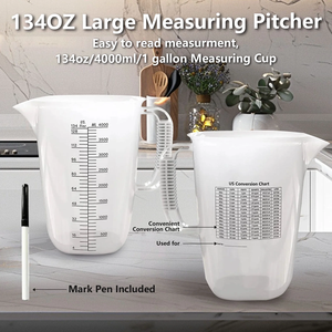 मल्टीफंक्शन में सुपर बिग फूड ग्रेड प्लास्टिक मापने वाला कप - Product Image 2