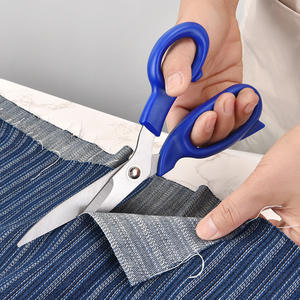 Ciseaux de bureau ménagers 22 cm 24 cm avec manche en plastique, multifonctionnels pour la coupe du papier, la couture, la couture artisanale - Product Image 2