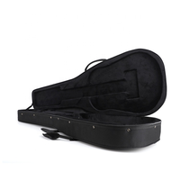 FC31 OEM vente en gros nouveau noir guitare acoustique étui rigide Polyfoam Instrument mousse sacs pour batterie et violon cuir matériel