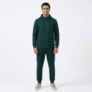 Alta calidad Sin desprendimiento de pelusa Anti Pilling Sin sombrero Cuerda 400 gramos Jersey Patrón sólido Sudaderas con capucha Sudadera con cuello con capucha - Product Image 1