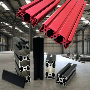 Profilé en alliage d'aluminium industriel anodisé noir Lang Le de haute qualité, série LE-8-4040, extrusion à rainure en T, découpe série 6000 - Product Image 2