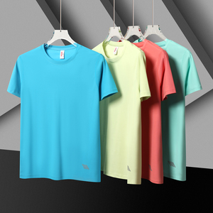 Custom Print Logo Breathable Sports T <strong>Shirts</strong> Wholesale <strong>100</strong> <strong>Polyester</strong> Gym Undershirts Quick Drying Running Workout Men T <strong>Shirt</strong> - Product Image 2