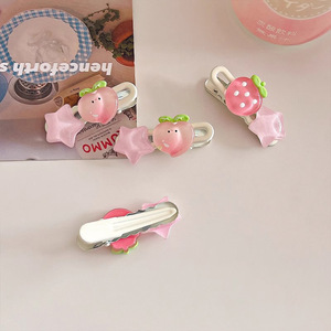 Graziosi fermagli per capelli trasparenti, femminili, dolci, a forma di becco d'anatra, accessori per frange e capelli da spiaggia - Product Image 4