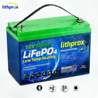 Batterie LiFePO4 haute capacité 12V 150AH Grade A 6000+ cycles Stockage domestique BMS intelligent Bluetooth Prise Anderson CE RoHS IP67 OEM ODM