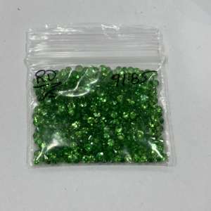 Piedra preciosa de tsavorita natural de alta calidad, corte de diamante calibrado redondo para joyería y relojes - Product Image 4