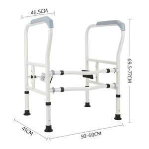 Toilet <b>Grab</b> <b>Bar</b> For Elderly Safety Rail Anti Slip Wall Mounted Home Use 150kg Load Capacity Iron Modern Design - Product Image 2