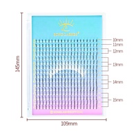 Private Label Ventilateurs individuels préfabriqués plus longs 0.07mm Wispy Spikes Lashes
