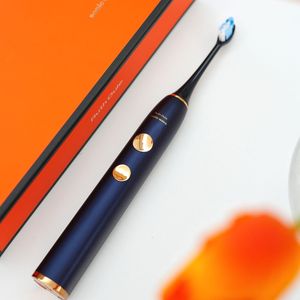 Oem ODM biểu tượng tùy chỉnh USB có thể sạc lại Sonic bàn chải đánh răng điện 15 chế độ làm sạch thông minh tính năng cứng rung tự động - Product Image 1