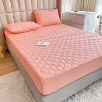 Protège-matelas matelassé imperméable en polyester 300 fils, imprimé sur mesure, pour hôtel et usage domestique, lavable en machine
