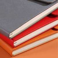 Carnet de notes A5 personnalisé en similicuir avec reliure agrafée, coffret cadeau trois volets pour bureau professionnel