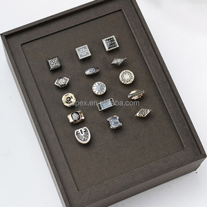 Factory Square Round Zinc Alloy Gold 12mm Mens Shirt Press Custom Logo Pattern Brand Metal Thobe Snap <strong>Button</strong> for Clothes - Product Image 5