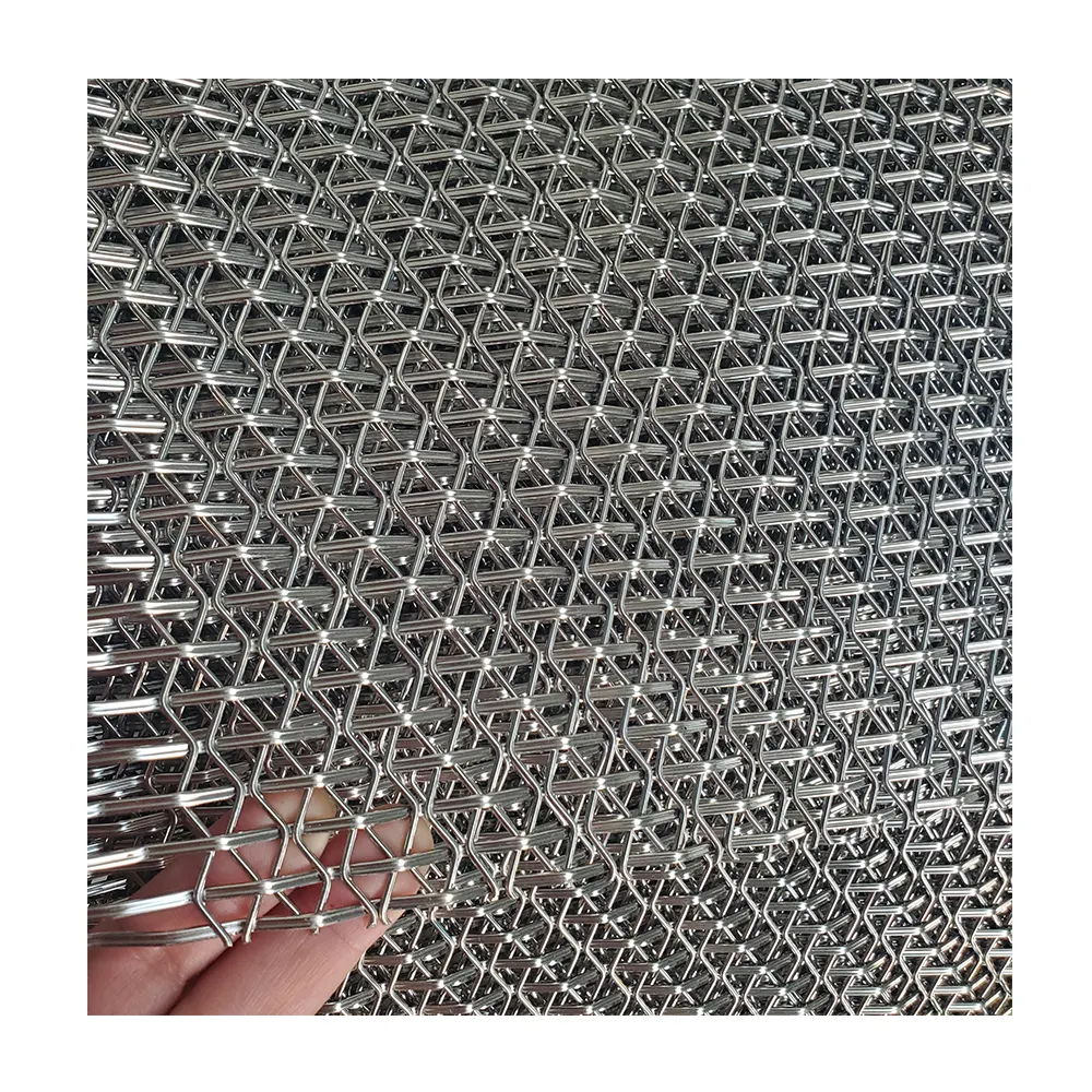 architectural decorative wire mesh for interior decoration brass decorative metal wire wall