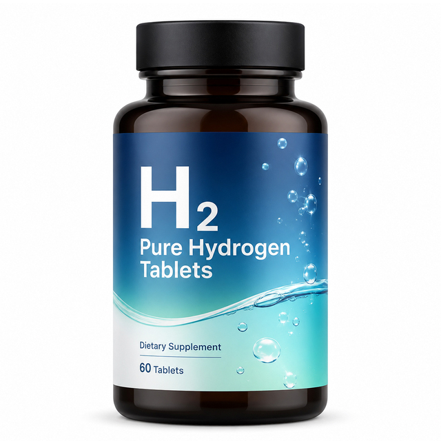 New H2 Pure Hydrogen Tablets 8 Ppm Rapid Dissolving Energy Boost Metabolism Support Cell Hydration Detox Liver Health