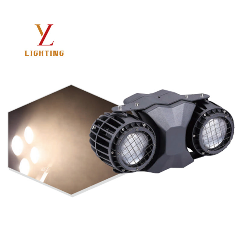 2PCS 100W COB Waterproof Audience Blinder Light IP65 Die-cast Aluminum 3200K-5600K DMX Master Slave Sound Activated Stage Light
