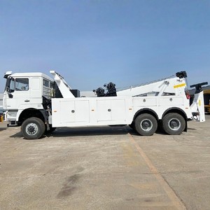 Camion de dépannage intégré Shacman 6x4 20 tonnes, camion de remorquage lourd, camion de remorquage pour un véhicule sur deux, camion de remorquage routier - Product Image 3