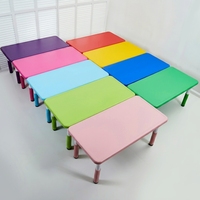 Table et chaise d'école maternelle modernes, colorées, réglables et durables en plastique, pour usage commercial et en classe - Vente en gros, produit phare