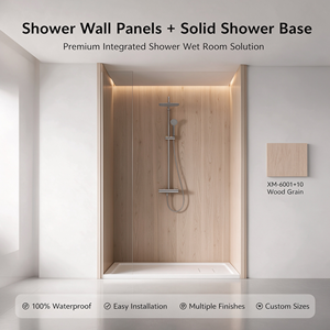 Kit <span class=keywords><strong>de</strong></span> <span class=keywords><strong>douche</strong></span> complet pour salle <span class=keywords><strong>de</strong></span> bain, <span class=keywords><strong>receveur</strong></span> <span class=keywords><strong>de</strong></span> <span class=keywords><strong>douche</strong></span>, porte <span class=keywords><strong>de</strong></span> <span class=keywords><strong>douche</strong></span> en verre à charnières, panneaux muraux <span class=keywords><strong>de</strong></span> <span class=keywords><strong>douche</strong></span> résistants aux taches - Product Image 1