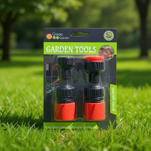 Green Garden Water Pipe Fitting Kit 12 Pcs Red Black Connectors For Garden Hose - Product Image 3