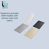 Twowinco – Plateau de douche moderne et simple pour appartement, durable, antidérapant, blanc mat, sur mesure, fin et carré