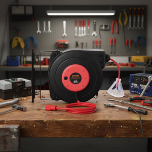 Enrouleur de câble électrique Vevor 50 pieds 14AWG 3C SJTOW pour usage en atelier - Product Image 2