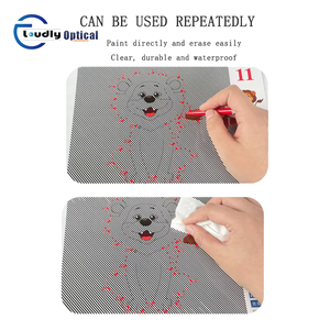 RD007 Ambliopía Entrenamiento Rejilla Trazado <span class=keywords><strong>Atlas</strong></span> Hipermetropía para niños Corrección de astigmatismo Agudeza visual Visión fina Dibujo Rojo - Product Image 3