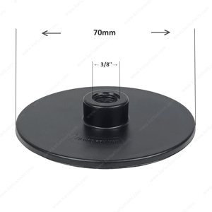 3inch <strong>3</strong>/8" Thread Polishing Buffing Plate <strong>Hook</strong> <strong>and</strong> <strong>Loop</strong> Replacement Polisher Backing Pad for Rotary Polisher - Product Image 1