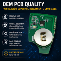 Télécommande OEM 433 MHz à code roulant pour entrée sans clé, compatible avec les systèmes d'alarme Chevrolet Chevystar en Amérique du Sud