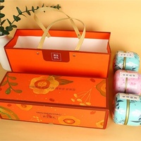 Thé mélangé rose pêche au jasmin petite boîte d'emballage boîte-cadeau de thé de fleur thé de beauté à base de plantes chinoises plusieurs saveurs logo imprimé