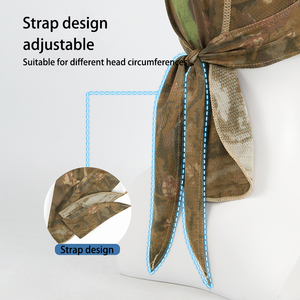 Ad asciugatura rapida ciclismo sport da uomo maglia traspirante casco mimetico teschio onda pirata cappellino uomo Durag Bandana - Product Image 4