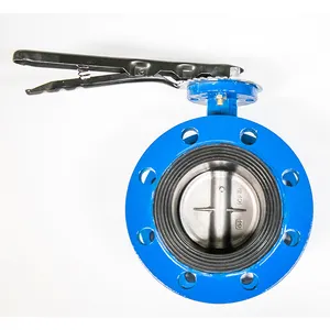 ductile iron CI wcb stainless steel epdm hand wheel marine wafer flange lug type butterfly valve