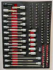 Vente flash : Chariot à outils de réparation 258/296 pièces, gamme complète de produits, déplaçable, haute qualité, grande quantité, meilleurs matériaux - Product Image 2