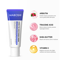 Crème Visage Éclaircissante Naturelle au Niacinamide et Beurre de Karité, Bloquant la Mélanine et au Glutathion, Marque Privée