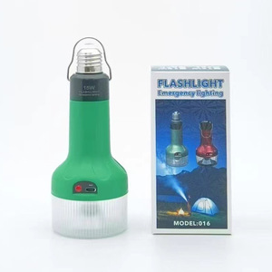 Led <b>Flashlight</b> 15W E27 <b>Rechargeable</b> With Hook Camping Lighting - Product Image 4