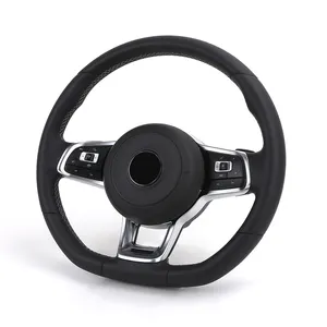 Volante in pelle pieno stile Basic Lenkrad Volant personalizzato per Volkswagen VW Passat Golf 7 MK7 Mk7.5 Polo Tiguan Jetta GTI