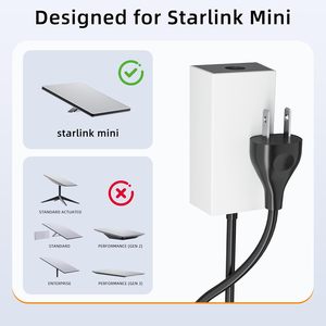 1.8M Starlink Mini <b>Extension</b> Cable 60W Output Starlink Mini Power Supply Adapter with Smaller Plug Footprint - Product Image 2