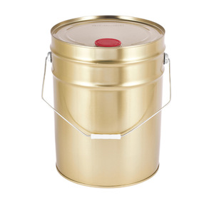 Seau en métal doré à tête fermée de 20 L (5 gallons) vide pour peinture, bidon <span class=keywords><strong>avec</strong></span> <span class=keywords><strong>bec</strong></span> <span class=keywords><strong>verseur</strong></span> - Product Image 3