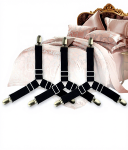 Lot de 4 attaches élastiques triangulaires réglables pour draps de lit et coussins de canapé, sangles d'angle - Product Image 5