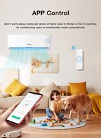 ZS05 Tuya ZigBee Pengendali Jarak Jauh IR untuk AC TV Pengendali Bertenaga Baterai Suara oleh Alexa Google Home