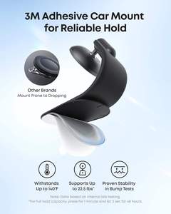 ที่ยึดโทรศัพท์ในรถยนต์ Anker Nano พร้อมฐานยึดแบบถอดได้ปรับหมุนได้ 360 องศา และวงแหวนแม่เหล็กสำหรับที่ยึดโทรศัพท์ในรถยนต์แบบ 360 องศา - Product Image 4