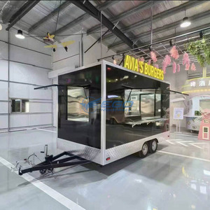 Mobile Coffee Bar Foodtruck Catering Trailer Fully Equipped Hot Dog Ice Cream Pizza Fast Food Truck With Full Kitchen - Product Image 3