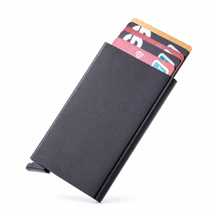 Porte-cartes RFID en aluminium ultra-fin, viral sur TikTok, avec mécanisme de dépliage rapide, pour hommes, femmes, unisexe, accessoire EDC - Product Image 1