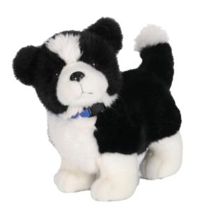 Peluche di Cucciolo Personalizzato <span class=keywords><strong>Bianco</strong></span> e Nero, Giocattolo Morbido a Forma di Cucciolo Cartoon, Peluche di Cucciolo su Misura - Product Image 1