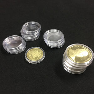 Eco-Friendly Customized Transparent <b>Acrylic</b>/PS/PC Coin Capsules Holder Case 46MM <b>Display</b> <b>Box</b> Storage for Coin Collection - Product Image 3